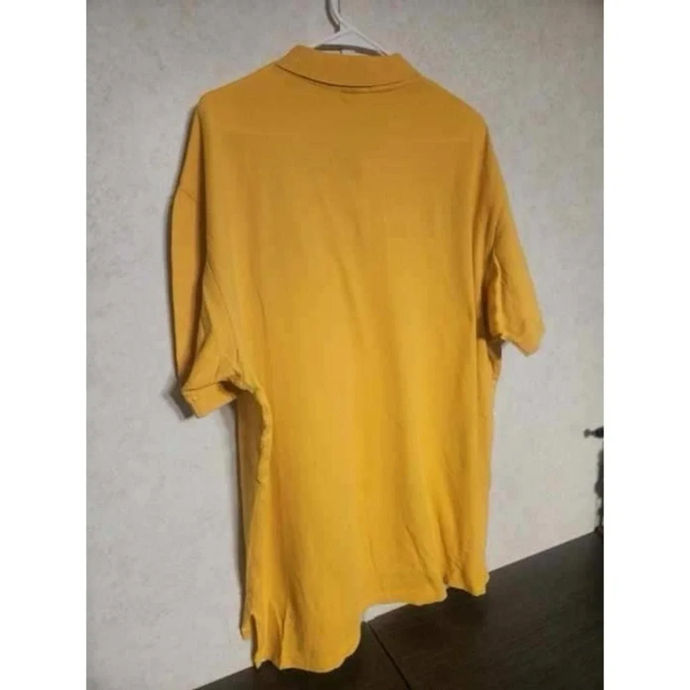 Polo Ralph Lauren Men's XXLarge Yellow Patch Rugby Short Sleeve Embroidered Polo